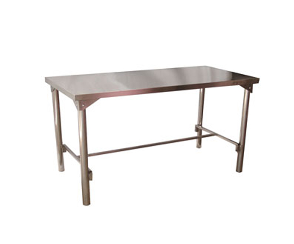 Mesa com Estrutura Inox 430 Fixo ou Desmontável em H